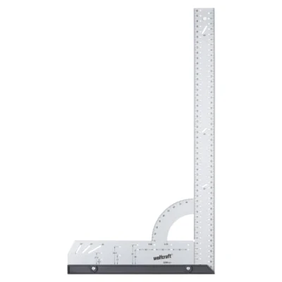 Abbildung von wolfcraft Universalwinkel 5206000 Winkelmesser mit 500 mm Schenkellänge zum Anreißen und Zeichnen 90 Anschlagwinkel abnehmbarer Winkelschiene