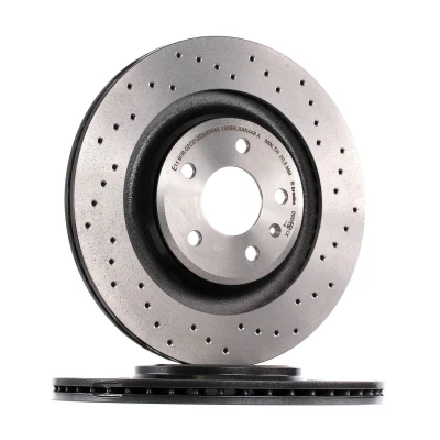 Abbildung von BREMBO XTRA LINE 09.B040.1X Bremsscheibe 330 22 5 gelocht/innenbel. beschichtet hochgekohlt mit Schrauben AUDI: A5 B8 Cabrio, A4 Avant, Q5