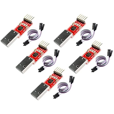 Abbildung von TECNOIOT 5pcs Cp2102 USB 2.0 to UART TTL 5pin Module Serial Converter + Cable