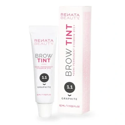 Abbildung von Renata Beauty Augenbrauenfarbe Premium Augenbrauen Färbemittel 15 ml anpassbaresund langanhaltende Farbe für 4 Wochen sicher und sanft in Farben erhältlich [Graphit Grau]
