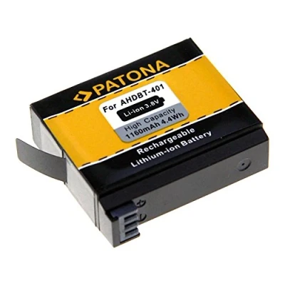 Abbildung von Akku AHDBT 401 1160 mAh für GoPro HERO4 PATONA Kamera