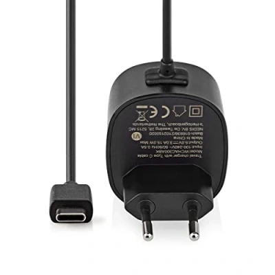 Abbildung von Netzladegerät 15 W Schnellladefunktion 1x 3.0 A Anzahl der Ausgänge: 1 USB C (Fixed) Kabel 1.50 m Single Voltage Output