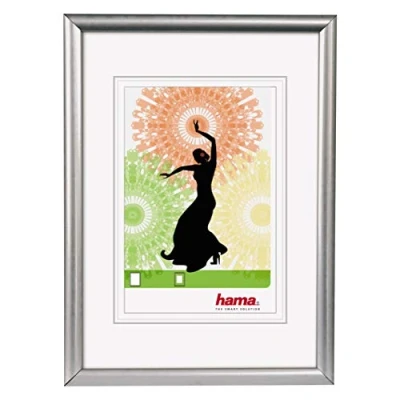Abbildung von Hama Kunststoffrahmen Madrid, Silber, 13 x 18 cm