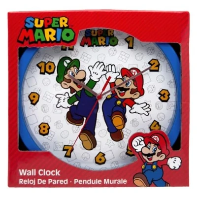 Abbildung von Super Mario Wanduhr uper analoge 25cm: Der Blickfang für jedes Gamer Zimmer