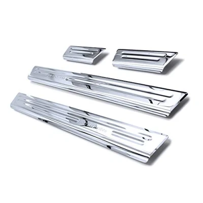 Abbildung von tuning art XF512 1 Edelstahl Einstiegsleisten Set passend für Skoda Scala 2019 , Farbe:Chrom