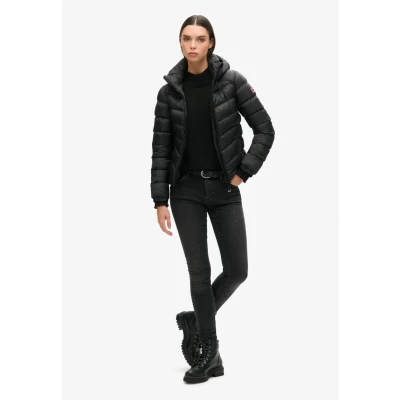 Abbildung von Superdry Hooded FUJI Winterjacke, Damen, Größe: 42, Black