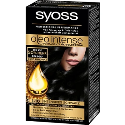 Abbildung von Syoss Oleo Intense Coloration, 1 10 Schwarz, 3er Pack (3 x 115 ml)