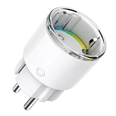 Abbildung von ONEPLUG Mini Steckdose, WLAN, intelligente TÜV zertifiziert mit App Steuerung, Messung des Stromverbrauchs, Smart Plug programmierbar Alexa und Google Home, Zeitfunktion, Bianco