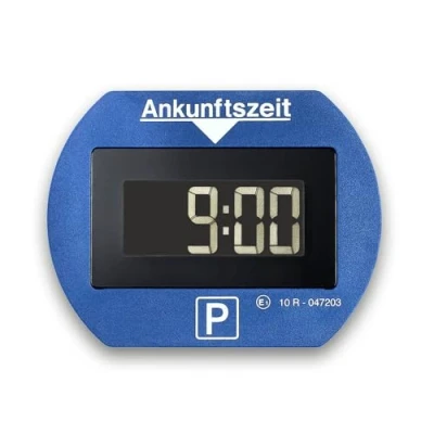 Abbildung von NeedIt elektronische Parkscheibe Park Lite, vollautomatische Parkuhr (Montagematerial inklusive), mit Zulassung, schnelle und einfache Montage