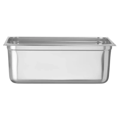 Abbildung von HENDI Gastronormbehälter, Temperaturbeständig von 40 bis 300C, Heissluftöfen Kühl und Tiefkühlschränken Chafing Dishes Bain Marie, Stapelbar, 28L, GN 1/1, 530x325x(H)200mm, Edelstahl 18/10