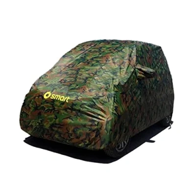 Abbildung von Vollgarage Autoplane Autoabdeckung FüR Smart Fortwo 451 Oder 453 Ganzgarage Auto Abdeckplane Mobile Garage Wasserdicht SchutzhüLle Abdeckung Winter Sommer Camouflage
