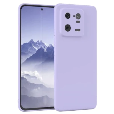 Abbildung von EAZY Case Silikonhülle für Xiaomi 13 Pro Hülle Silikon Lila weich stoßfeste Handyhülle Schutzhülle mit Kameraschutz Dünn Premium Schutz Cover TPU Phone Bumper Lavendel Violett