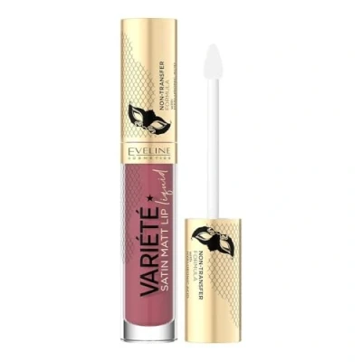 Abbildung von Eveline Cosmetics Variete Flüssiger Lippenstift mit Hyaluronsäure Nr. 03 Langanhaltend, Wischfest, Mattes Finish, Feuchtigkeitsspendender Komplex Vitamin E