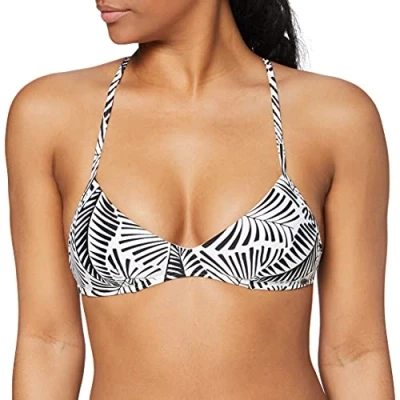 Abbildung von O&#039;Neill Damen PW Barey Lace Bikini Top, Weiß All Over Print mit Gelb/Orange, 34