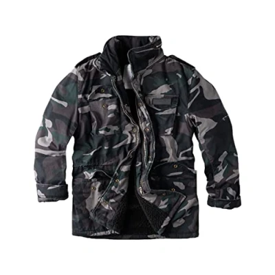 Abbildung von Surplus Raw Vintage Paratrooper Jacke, blackcamo, L