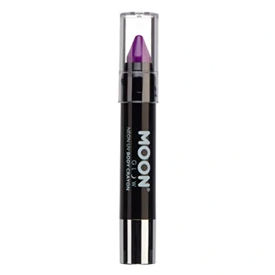 Abbildung von Moon Glow, Neon UV Lackstift Körperkreide für Gesicht und Körper (Intensives Lila)
