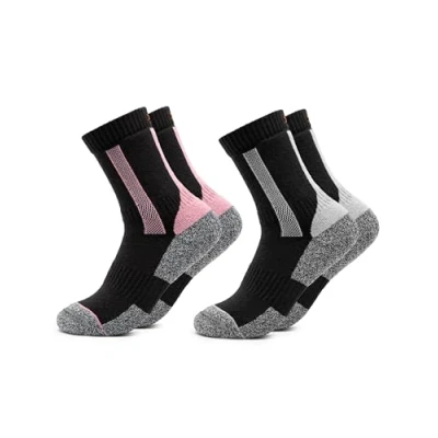 Abbildung von Occulto 2 PACK Wander Socken, Damen, Größe: 35 38, Black pink