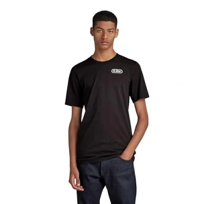 Abbildung von G Star BACK Graphic Tshirt print, Herren, Größe: Medium, Dk black