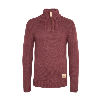 Abbildung von Solid Sdpetro Strickpullover, Herren, Größe: Small, Dark red
