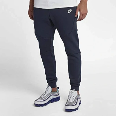 Abbildung von Nike Herren Sport Trousers M NSW TCH FLC JGGR, Obsidian/(White), T, 805162