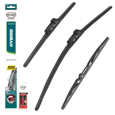 Abbildung von HEYNER® Scheibenwischer Set mit Heckscheibenwischer passend für OPEL ZAFIRA B (07.2005 05.2019) HYBRID Flachbalkenwischer Front und Heckwischer