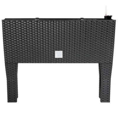 Abbildung von Deuba Blumenkasten (1 St), Blumenbeet 2in1 Funktion Hochbeet Kunststoff 30L Balkon 60x25cm