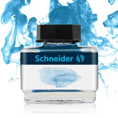 Abbildung von Schneider Füllhaltertinte pastell Glas 15ml ice blue