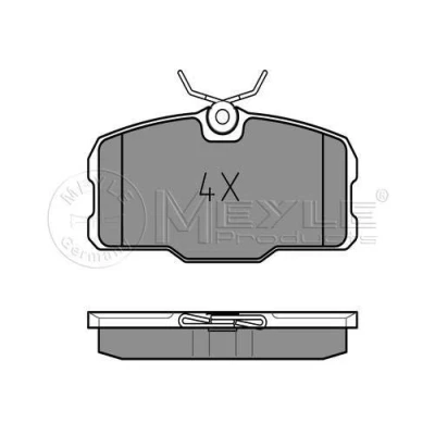 Abbildung von MEYLE 025 207 5118 Bremsbelagsatz ORIGINAL Quality Vorderachse exkl. Verschleißwarnkontakt mit Anti Quietsch Blech MERCEDES BENZ: S Klasse Coupe