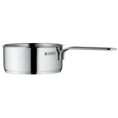 Abbildung von WMF Mini Stielkasserolle 14cm, klein, ohne Deckel, kleiner Topf Induktion 0,9l, Cromargan Edelstahl, stapelbar, für kleine Portionen, Singlehaushalt