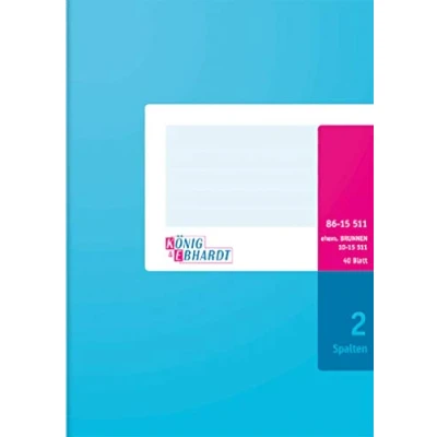 Abbildung von König &amp; Ebhardt und 8615511 Geschäftsbuch / Spaltenbuch (A5, mit festem Kopf, 80g/m²)