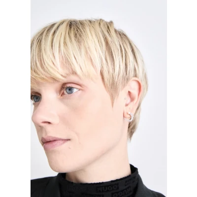 Abbildung von Swarovski Matrix STUD Circle Ohrringe, Damen, Größe: One Size, White