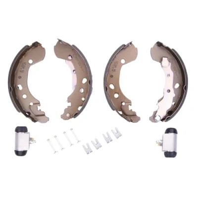 Abbildung von HELLA 8DB 355 002 801 Bremsbacken 203,2 37 mit Handbremshebel NISSAN: MICRA 4, Note I, 3, RENAULT: CLIO Modus / Grand