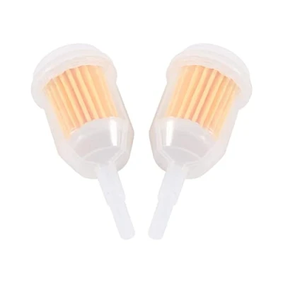 Abbildung von Motorrad Kraftstofffilter, 2 Stücke Universal Benzinfilter für Kraftstoffleitungen 6 mm 8 Kleine Traktoren, Rasenmäher Schneemobile Karts Generatoren