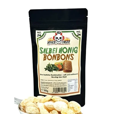Abbildung von Salbei Honig Bonbon beruhigt den Hals mild 200g Hotskala: 0 RED DEVILS TASTE