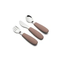 Abbildung von nuuroo Jana Besteck Set 3er Pack, Chocolate Malt