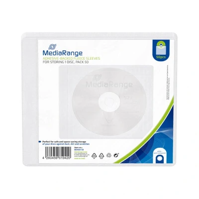 Abbildung von CD / DVD BD Hüllen mit Vlies und selbstklebendem Rücken 50 Stück