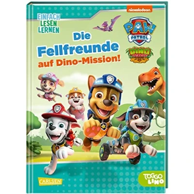 Abbildung von PAW Patrol Erstlesebuch: die Fellfreunde auf Dino Mission!: Einfach Lesen Lernen Erstlesebuch ab 5 Jahren für 1. Klasse mit Bildern und Comic Elementen von Marshall, Rubble, Skye &amp; Co.