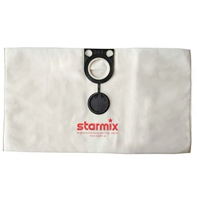 Abbildung von Starmix 5 x Vlies Filterbeutel FBV rd 30 35, Staubklasse „M“, doppellagig, für alle runden 35 L Kunststoff , Stahl und Edelstahlbehälter