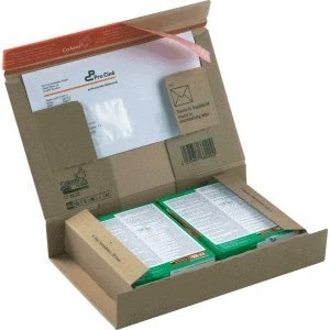 Abbildung von Colompac 20 x Versandkarton 215x155x43mm selbstklebend braun