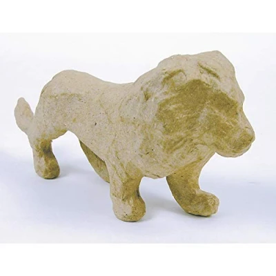 Abbildung von Décopatch AP586O Träger XS aus Pappmaché, mini Löwe, 15 x 4,5 7 cm, zum Verzieren