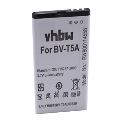 Abbildung von vhbw Akku Ersatz für Microsoft BV T5A, BL T5A Handy Smartphone Telefon (2200 mAh, 3,85 V, Li Ion)
