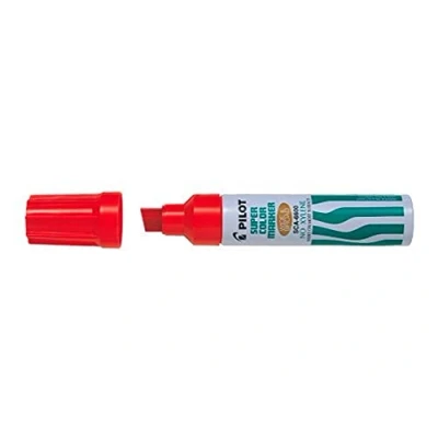 Abbildung von 12 x Pilot Permanentmarker Jumbo 3,0 10mm Keilspitze rot