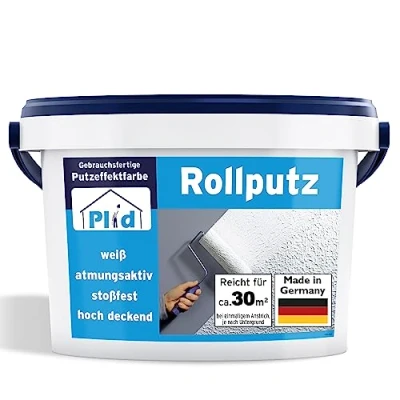Abbildung von Premium Rollputz Streichputz Dekorputz Strukturfarbe Weiß