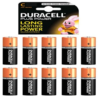 Abbildung von 10 x Duracell 1,5 V Baby C/ LR14/ AM2/ 4014/Alkaline Batterie