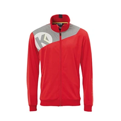 Abbildung von Kempa Herren Core 2.0 Poly Jacke, rot/Dark grau Melange, S