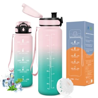 Abbildung von Vikaster Bottle, Trinkflasche 500ml, Fahrrad, Kohlensäure Geeignet, Sportflasche für Kinder, Schule, Fitness, Outdoor