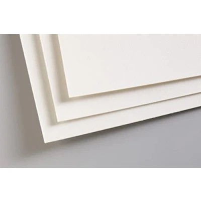 Abbildung von Clairefontaine 696010C Packung mit 5 Zeichenbögen Pastelmat, ideal für Trockentechniken und Pastell, DIN A3 29,7x42 cm 360g, Weiß, 1 Pack
