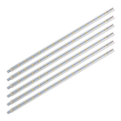 Abbildung von SEBSON Aufbauleuchte LED Lichtleiste 30cm 12V warmweiß 6 tlg, mit Stecker und Schalter