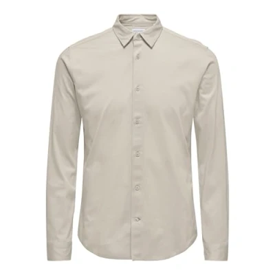 Abbildung von Only &amp; Sons Robin Stretch NOOS Businesshemd, Herren, Größe: XS, Moonstruck