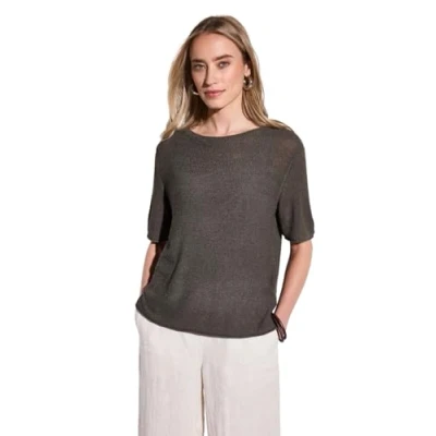 Abbildung von Street One Kurzarm Tshirt basic, Damen, Größe: 40, Braun